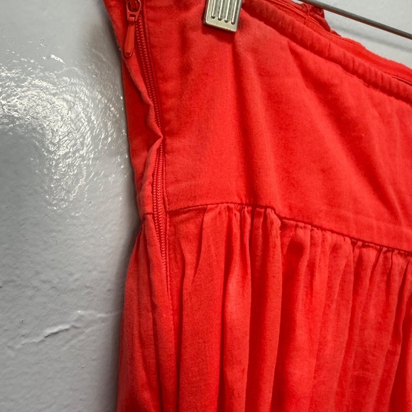 GAP Strapless Pom Pom Dress โ Coral (Size 10) - Picture 5 of 8